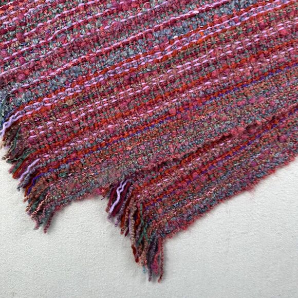 Margrit Laman Italy Knit Shawl Women’s One Size Multicolor Art To Wear Handwoven - Picture 15 of 16